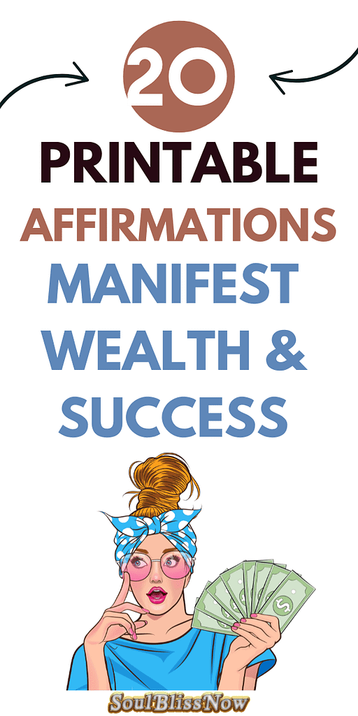 Manifest Money with 20 Powerful Printable Affirmations 💵