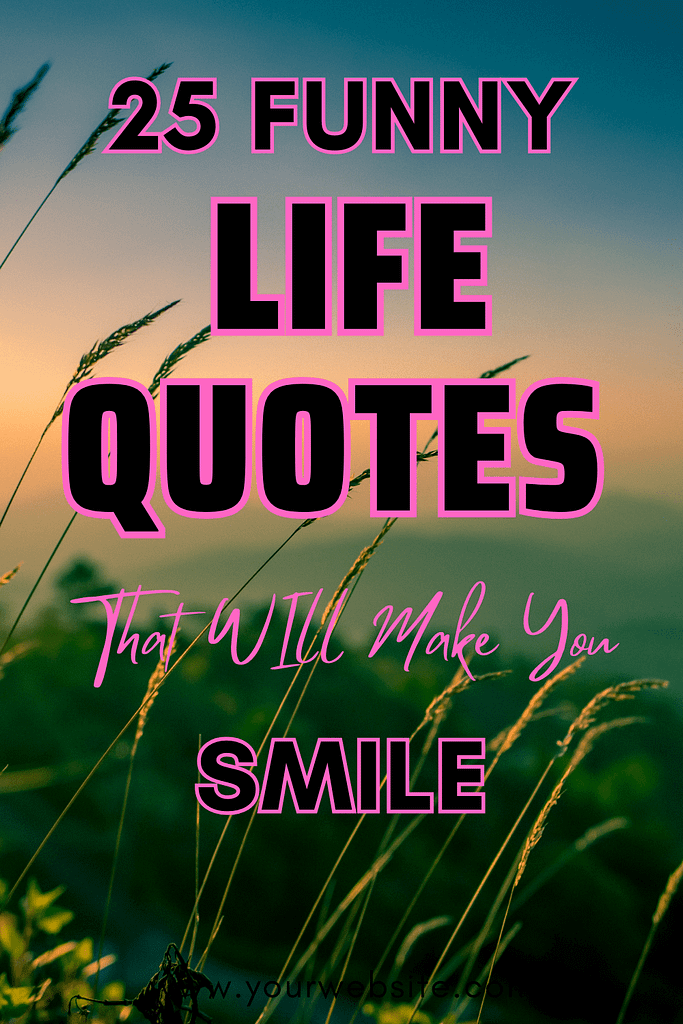 25 Funny Life Quotes That WIll Make You Smile