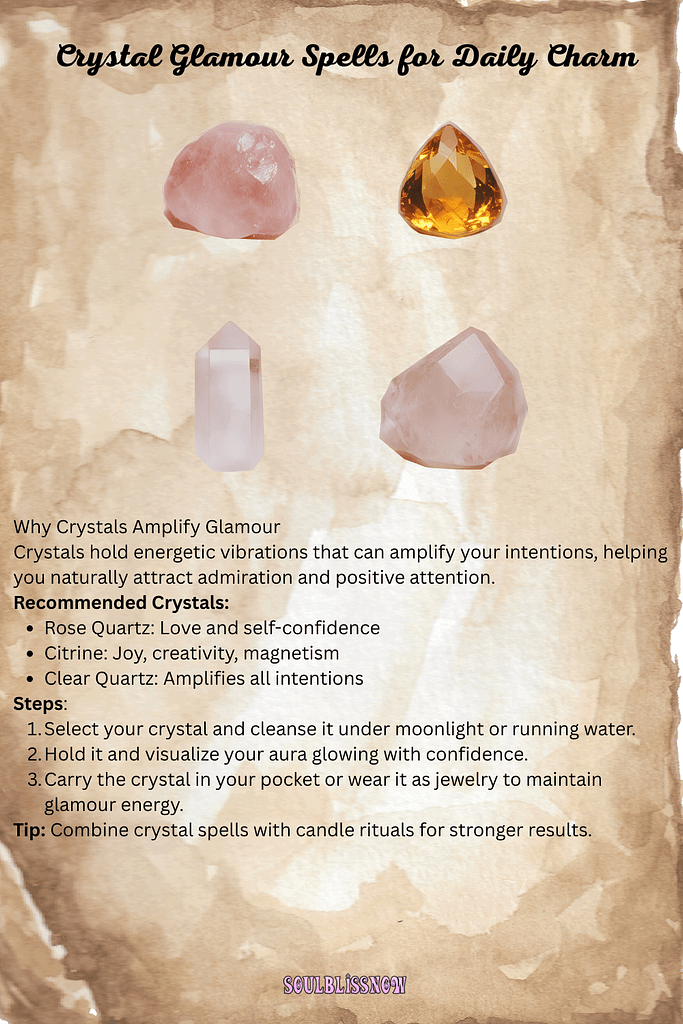 Crystal Glamour Spells for Daily Charm