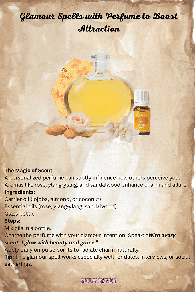 Glamour Spells with Perfume to Boost Attraction