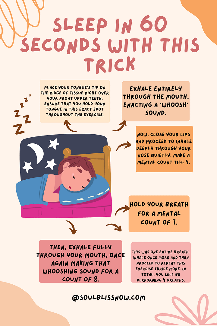 Sleep In 60 Seconds With This Trick - Soul Bliss Now